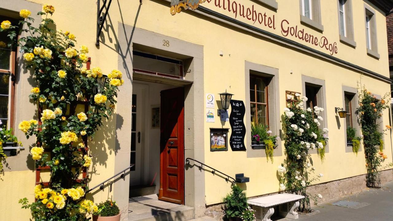 Boutiquehotel Goldene Rose - Self-Check-In Rothenburg ob der Tauber Exteriér fotografie